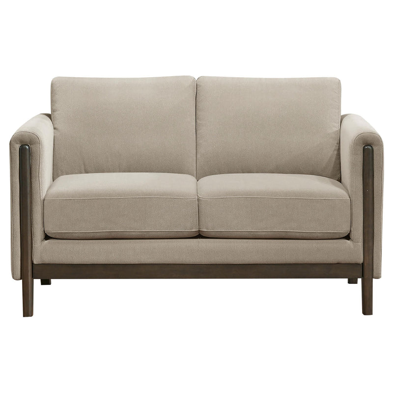 Islington 3-piece Upholstered Panel Arm Sofa Set Taupe - 511101-S3
