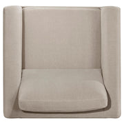 Islington Fabric Upholstered Panel Arm Accent Chair Taupe - 511103