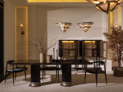 Istanbul Diningroom (Consol With Mirror & Dining Table & 6 Dining Chair) - 200-GAB-IST-DT-6-SET