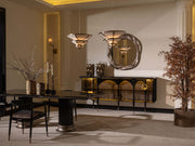 Istanbul Diningroom (Consol With Mirror & Dining Table & 6 Dining Chair) - 200-GAB-IST-DT-6-SET