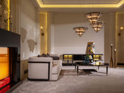 Istanbul Stationary Four Seat Sofa in Cream - 200-GAB-IST-4