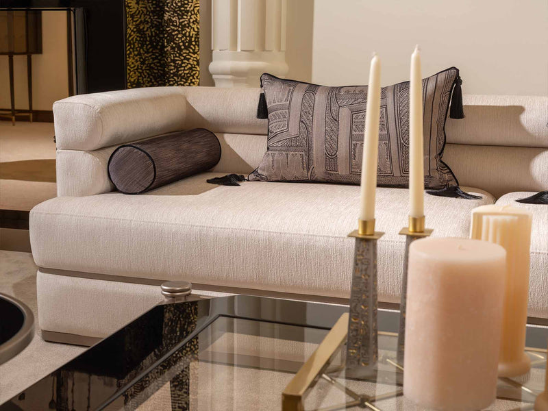 Istanbul Stationary Four Seat Sofa in Cream - 200-GAB-IST-4