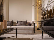Istanbul Stationary Four Seat Sofa in Cream - 200-GAB-IST-4