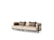 Istanbul Stationary Highseat Four Seater Sofa in Cream - 200-GAB-IST-4H