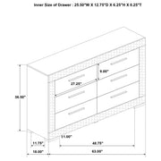 Ives 5-piece Eastern King Bedroom Set Grey High Gloss - 224971KE-S5