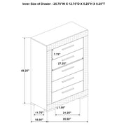 Ives 5-piece Queen Bedroom Set Grey High Gloss - 224971Q-S5