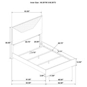 Ives 5-piece Queen Bedroom Set White High Gloss - 224941Q-S5