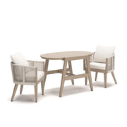 Ivory Vine Beige Outdoor Table/Chairs (Set of 3) - PCP352-050