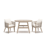 Ivory Vine Beige Outdoor Table/Chairs (Set of 3) - PCP352-050