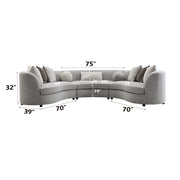 Ivria Sectional Sofa W/9 Pillows - LV02541