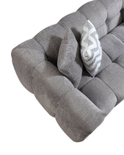 Ivy Gray Boucle RAF Sectional - DMV FurnitureSectional
