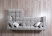 Ivy Gray Boucle RAF Sectional - DMV FurnitureSectional