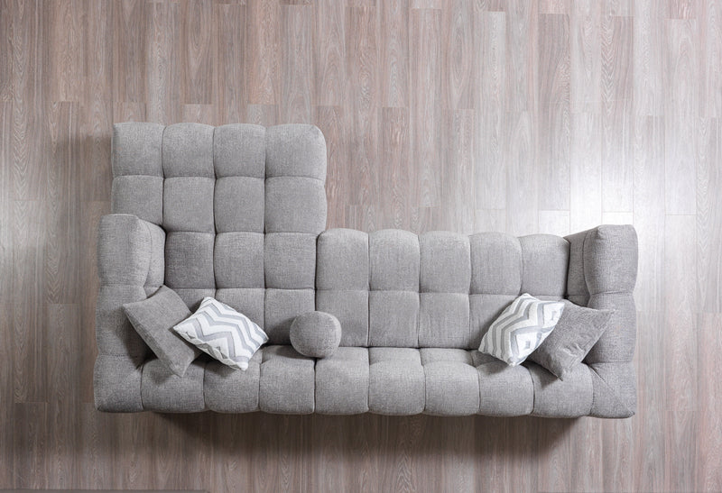 Ivy Gray Boucle RAF Sectional - DMV FurnitureSectional