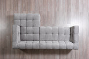 Ivy Gray Boucle RAF Sectional - DMV FurnitureSectional