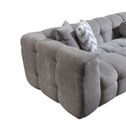 Ivy Gray Boucle RAF Sectional - DMV FurnitureSectional