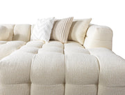 Ivy Ivory Boucle Double Chaise 146" Sectional - IVYIVR-USEC