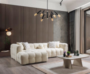 Ivy Ivory Boucle LAF 110" Sectional - IVYIVORY-LSEC