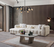 Ivy Ivory Boucle LAF 110" Sectional - IVYIVORY-LSEC