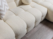 Ivy Ivory Boucle RAF Sectional - DMV FurnitureSectional