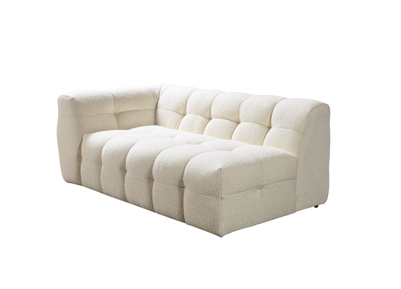 Ivy Ivory Boucle RAF Sectional - DMV FurnitureSectional