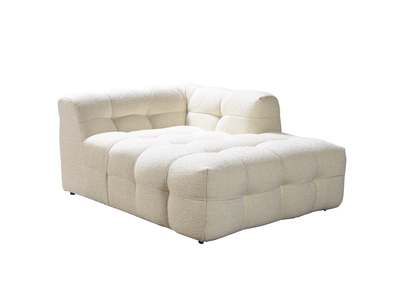 Ivy Ivory Boucle RAF Sectional - DMV FurnitureSectional