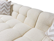 Ivy Ivory Boucle RAF Sectional - DMV FurnitureSectional
