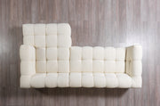 Ivy Ivory Boucle RAF Sectional - DMV FurnitureSectional