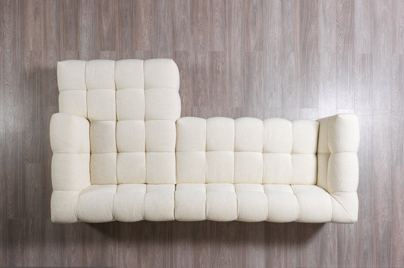 Ivy Ivory Boucle RAF Sectional - DMV FurnitureSectional