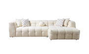 Ivy Ivory Boucle RAF Sectional - DMV FurnitureSectional