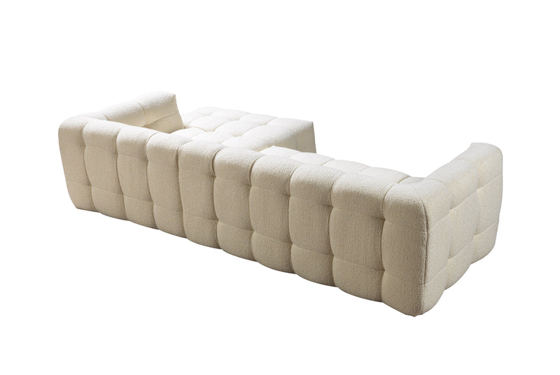 Ivy Ivory Boucle RAF Sectional - DMV FurnitureSectional