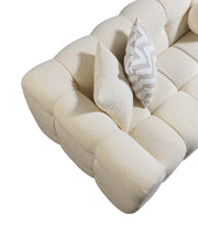 Ivy Ivory Boucle RAF Sectional - DMV FurnitureSectional