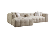 Ivy Sand Boucle LAF 110" Sectional - DMV FurnitureSectional