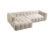 Ivy Sand Boucle LAF 110" Sectional - DMV FurnitureSectional