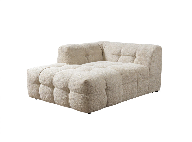 Ivy Sand Boucle LAF 110" Sectional - DMV FurnitureSectional