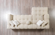 Ivy Sand Boucle LAF 110" Sectional - DMV FurnitureSectional