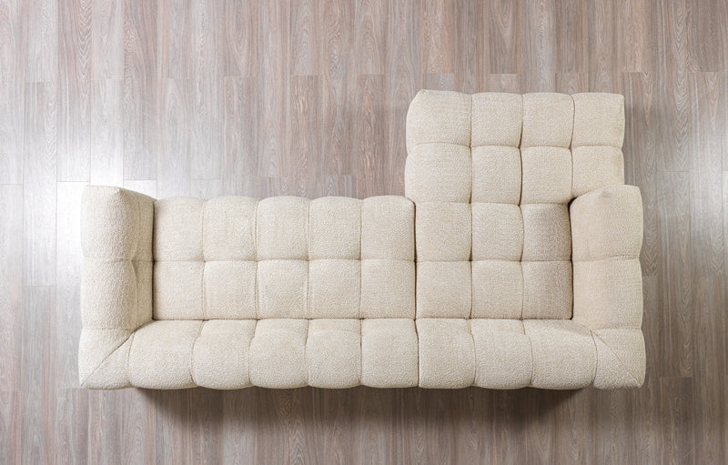 Ivy Sand Boucle LAF 110" Sectional - DMV FurnitureSectional