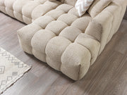Ivy Sand Boucle RAF 110" Sectional - DMV FurnitureSectional