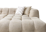 Ivy Sand Boucle RAF 110" Sectional - DMV FurnitureSectional