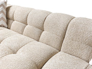 Ivy Sand Boucle RAF 110" Sectional - DMV FurnitureSectional
