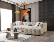 Ivy Sand Boucle RAF 110" Sectional - DMV FurnitureSectional