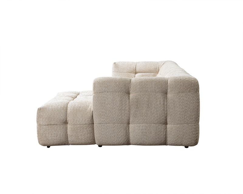 Ivy Sand Boucle RAF 110" Sectional - DMV FurnitureSectional