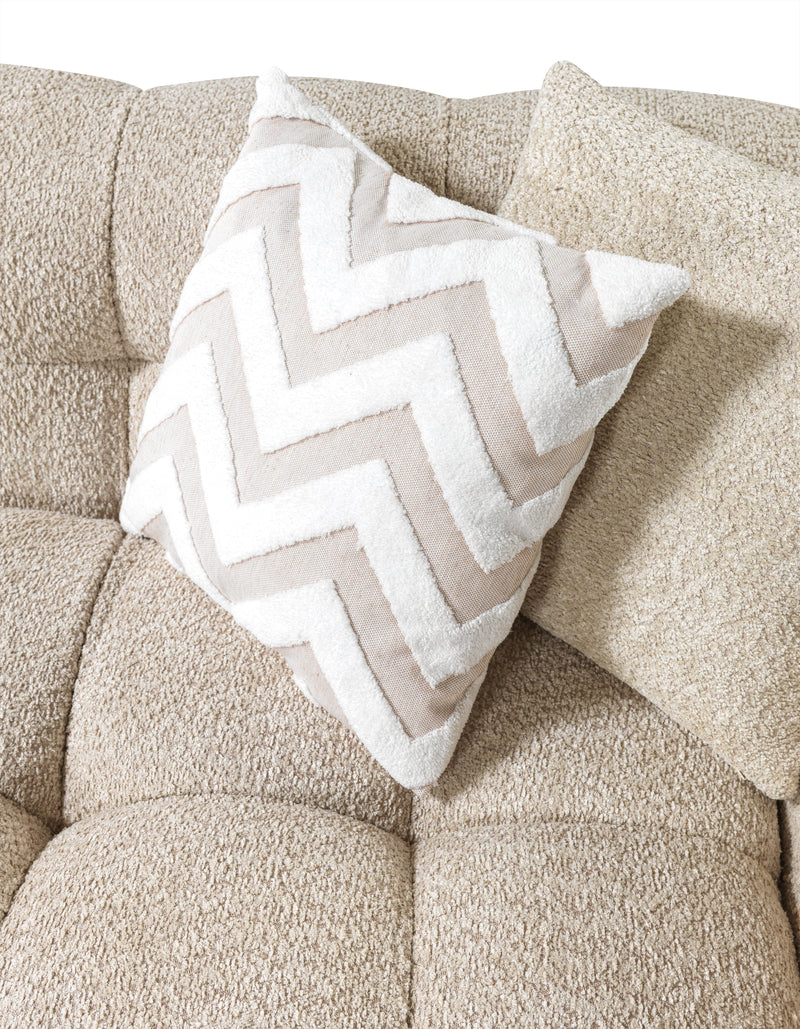 Ivy Sand Boucle RAF 110" Sectional - DMV FurnitureSectional
