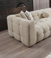 Ivy Sand Boucle RAF 110" Sectional - DMV FurnitureSectional