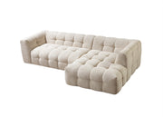 Ivy Sand Boucle RAF 110" Sectional - DMV FurnitureSectional