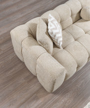 Ivy Sand Boucle RAF 110" Sectional - DMV FurnitureSectional