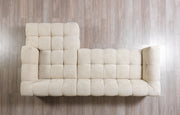 Ivy Sand Boucle RAF 110" Sectional - DMV FurnitureSectional