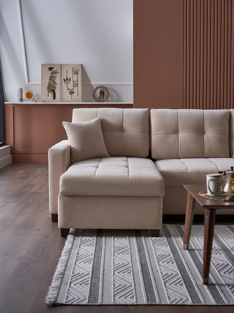Ivy Sectional (Koopsi Basic Beige) 3 Pieces - DMV FurnitureSleeper Sectional