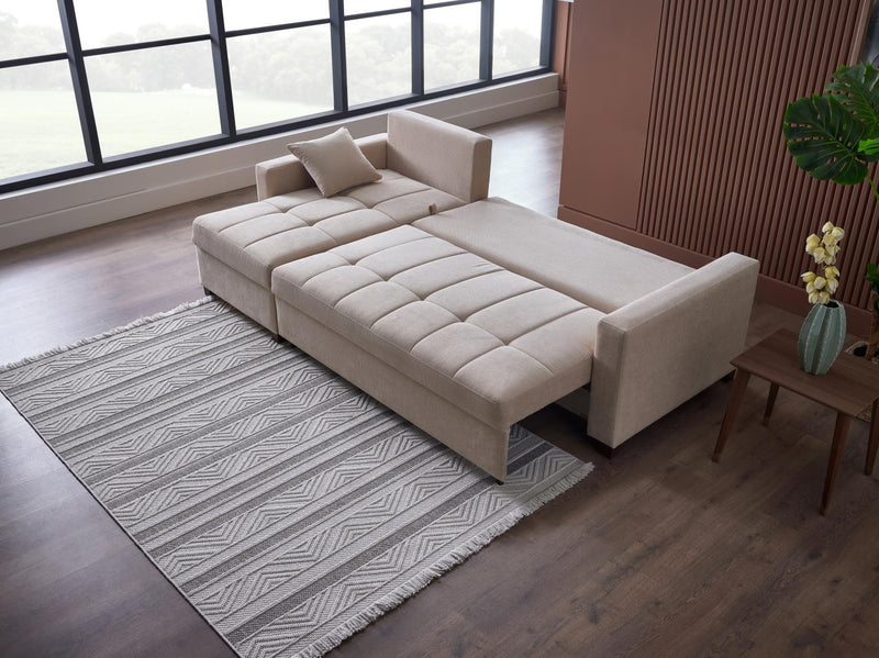Ivy Sectional (Koopsi Basic Beige) 3 Pieces - DMV FurnitureSleeper Sectional