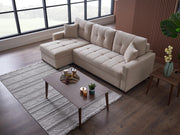 Ivy Sectional (Koopsi Basic Beige) 3 Pieces - DMV FurnitureSleeper Sectional