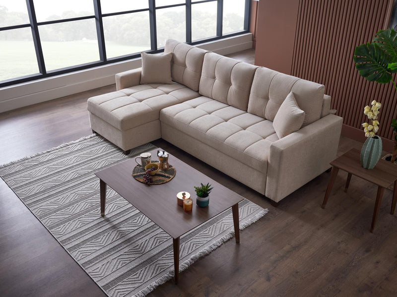 Ivy Sectional (Koopsi Basic Beige) 3 Pieces - DMV FurnitureSleeper Sectional